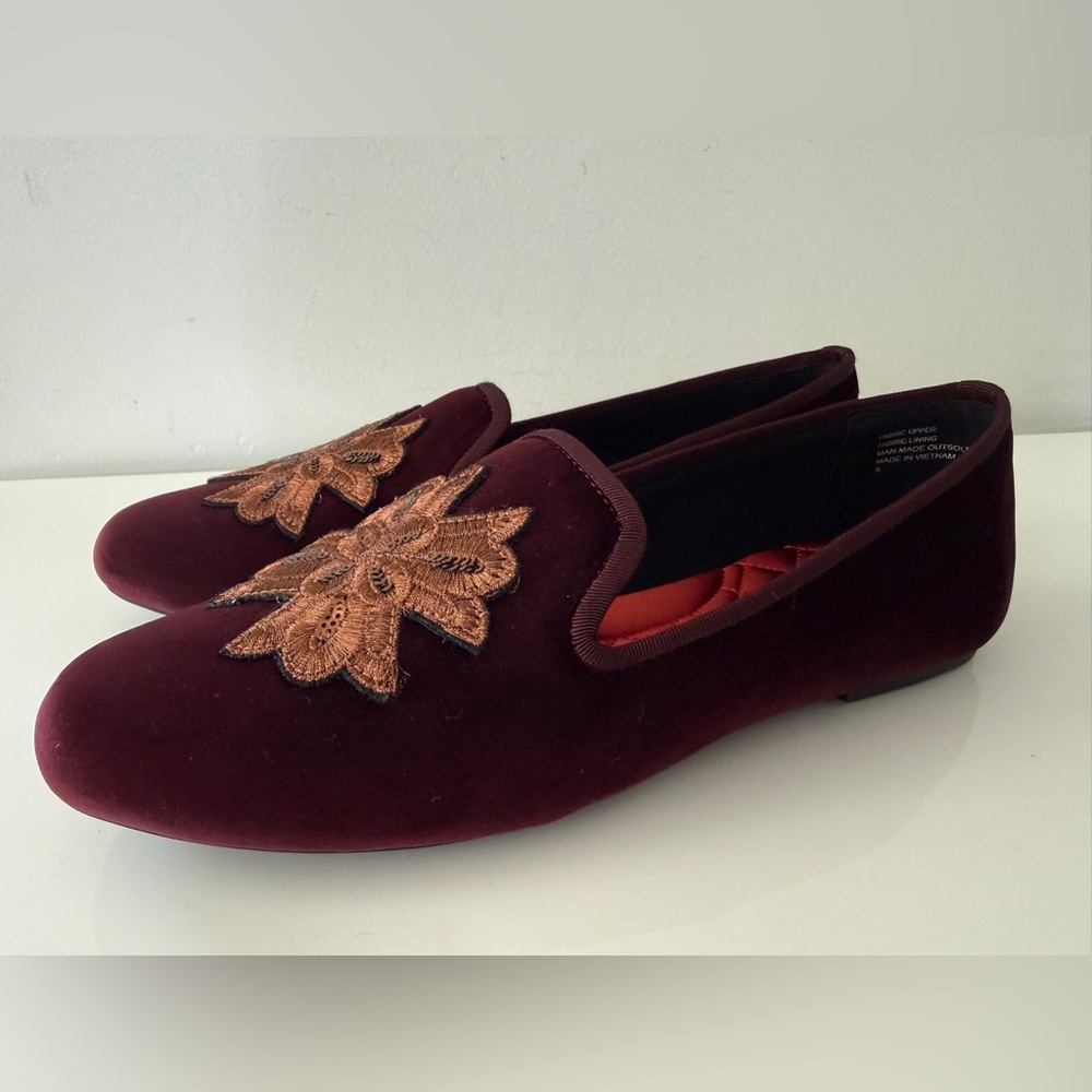 BIRDIES The Starling Loafers Flats Shoes Size 9, Embroidered - Picture 4 of 6